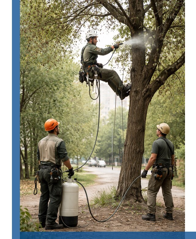 Обработка деревьев от вредителей в Мончегорске профессиональная защита