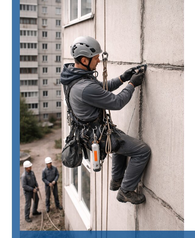Обследование межпанельных швов и герметизация в Мончегорске