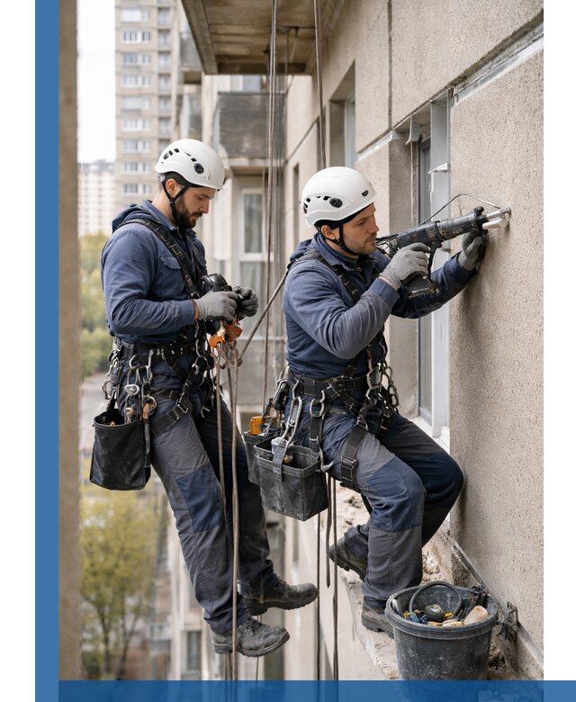 Промышленные альпинисты высотные работы и монтаж в Мончегорске